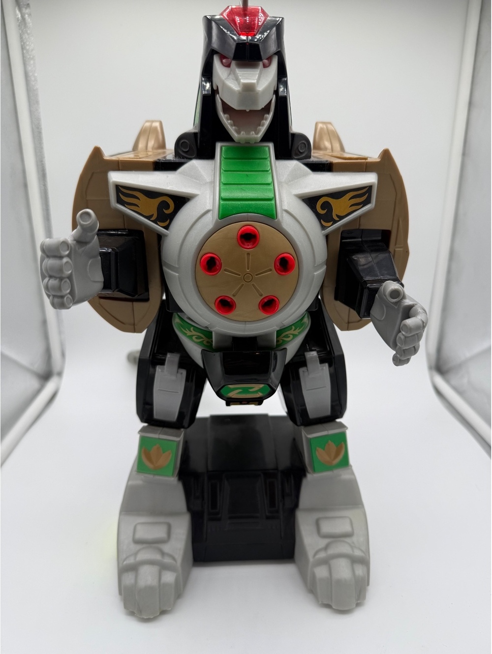Imaginext Power Rangers Mighty Morphin Dragonzord 16"Action Figure 2015No Remote